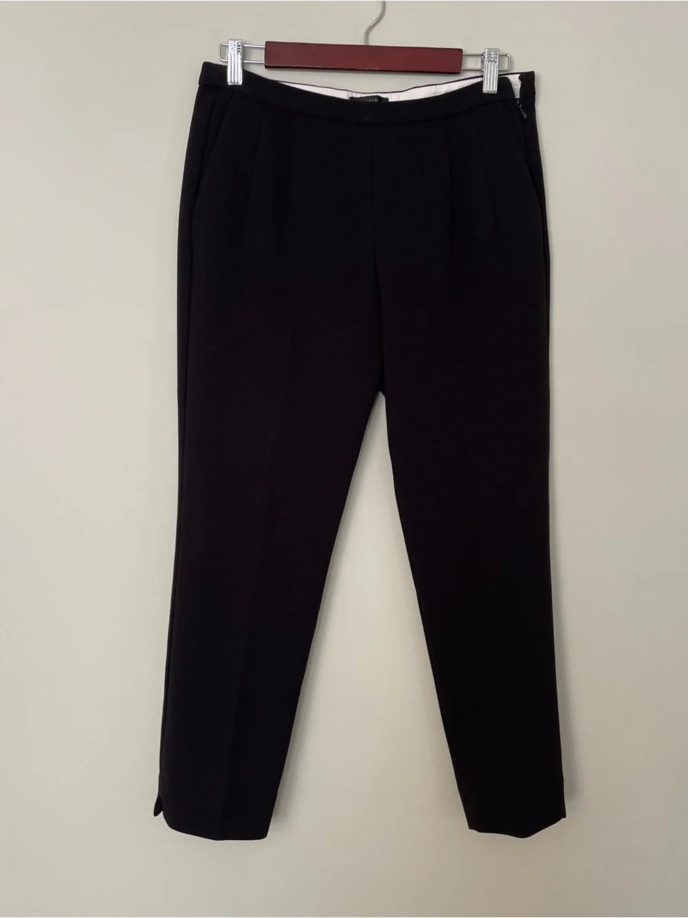 J. Crew Men's Black Pleated Dress Trousers 6